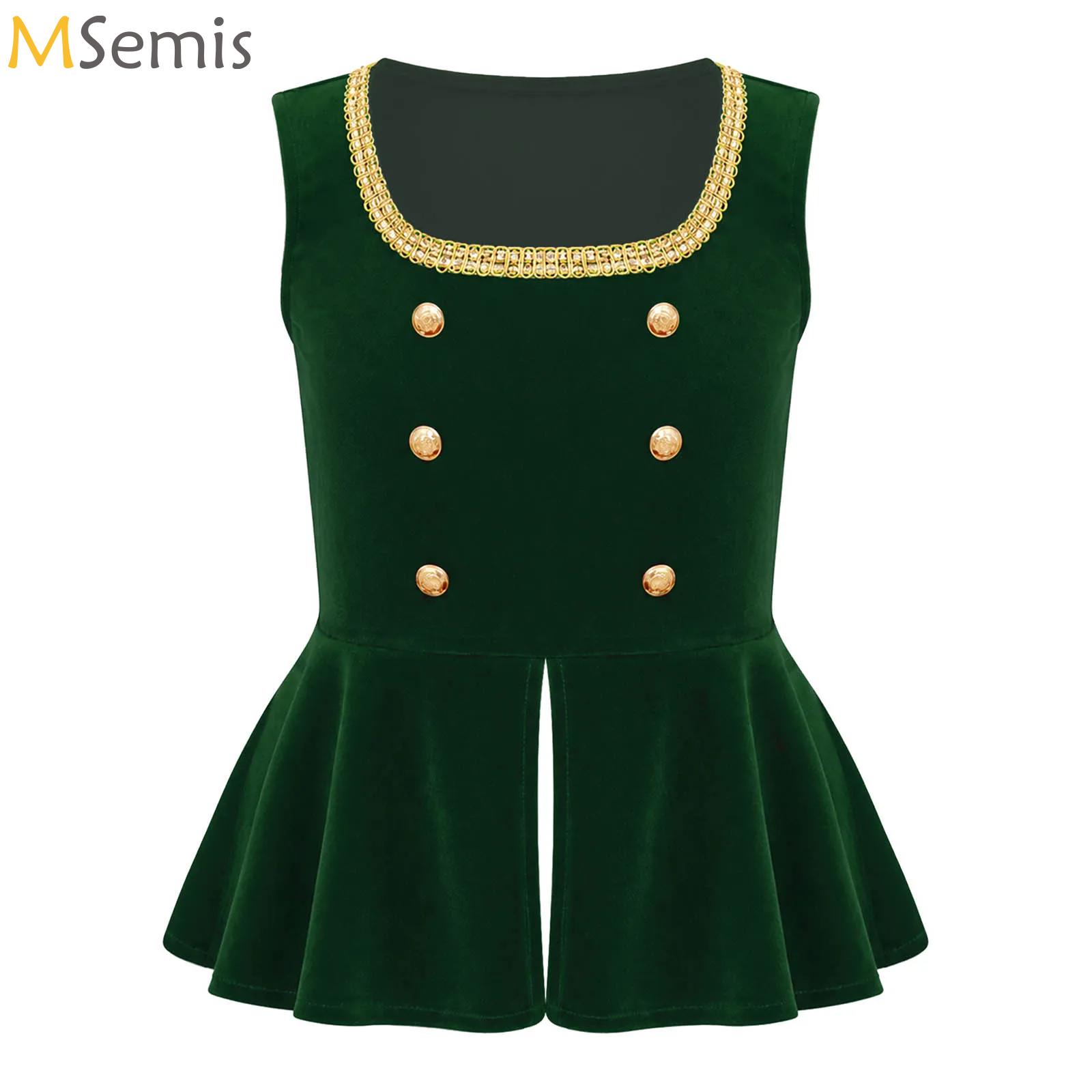 Tops - Girls Halloween Medieval Renaissance Gothic Vest