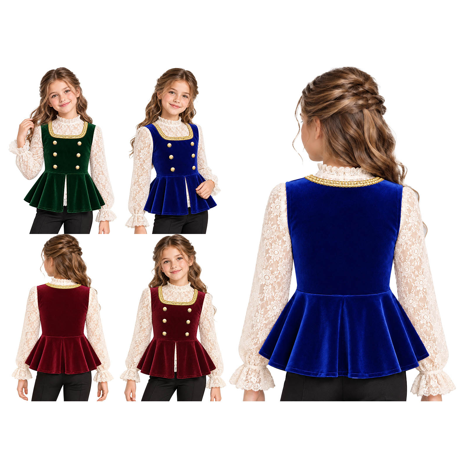 Girls Halloween Medieval Renai - Tops recension och pris