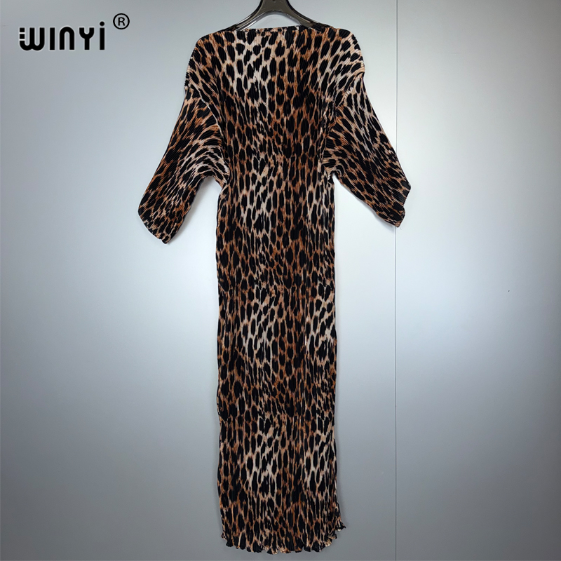 WINYI Summer Pleated Elastic L - Boho Summer Beach Maxi Dress recension och pris