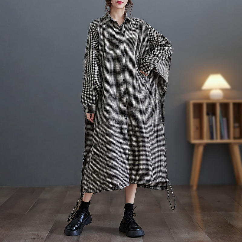 Elegant Casual Cotton Linen Pl - Casual Loose Linen Shirt Dress recension och pris