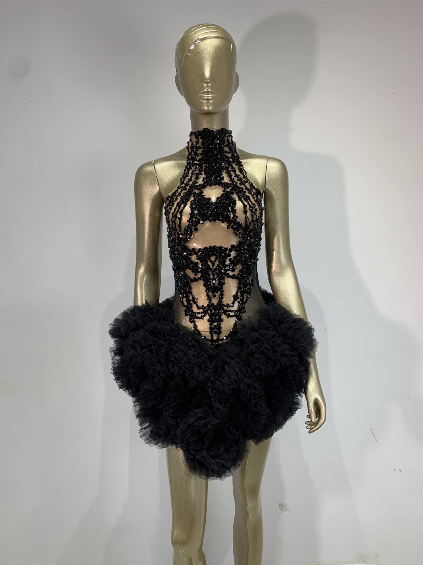 Women Mini Dress Sparkly Rhine - Sparkly Rhinestone Club Party Dress recension och pris