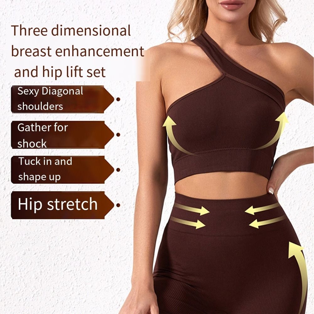 2Pcs Casual Seamless Women Wor - Seamless Ribbed Workout Tank Top recension och pris