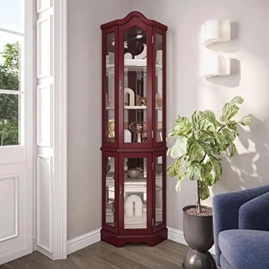 Lighted Corner Display Curved  - Tops recension och pris