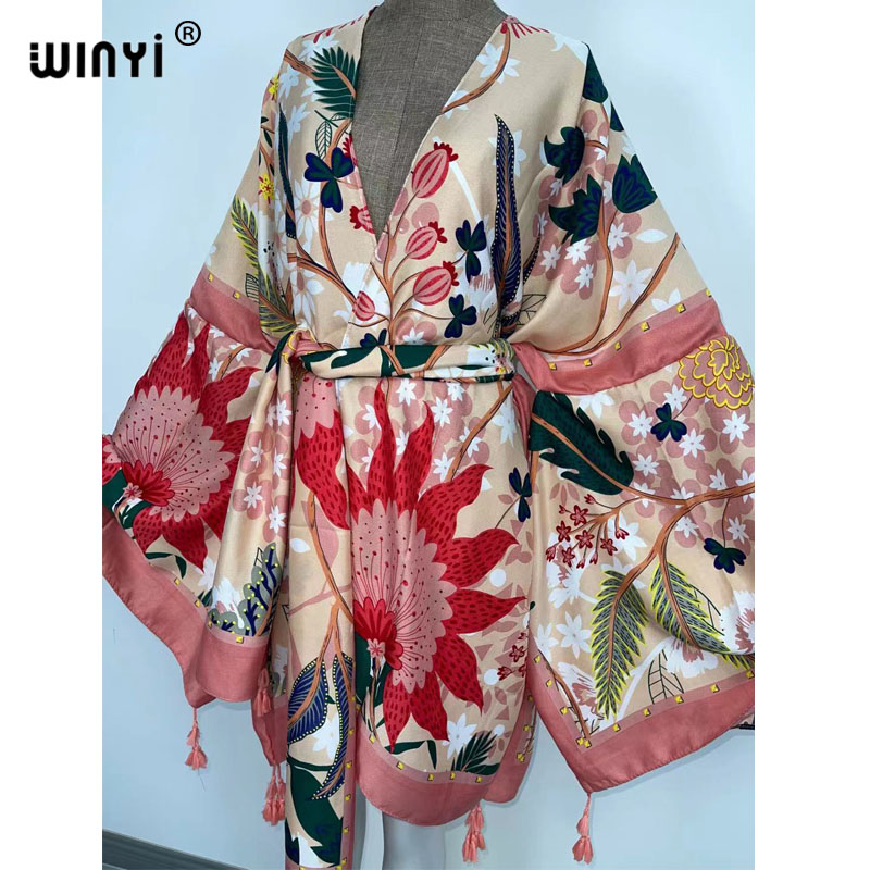 WINYI Autumn Dresses for Women - Boho Summer Beach Maxi Dress recension och pris