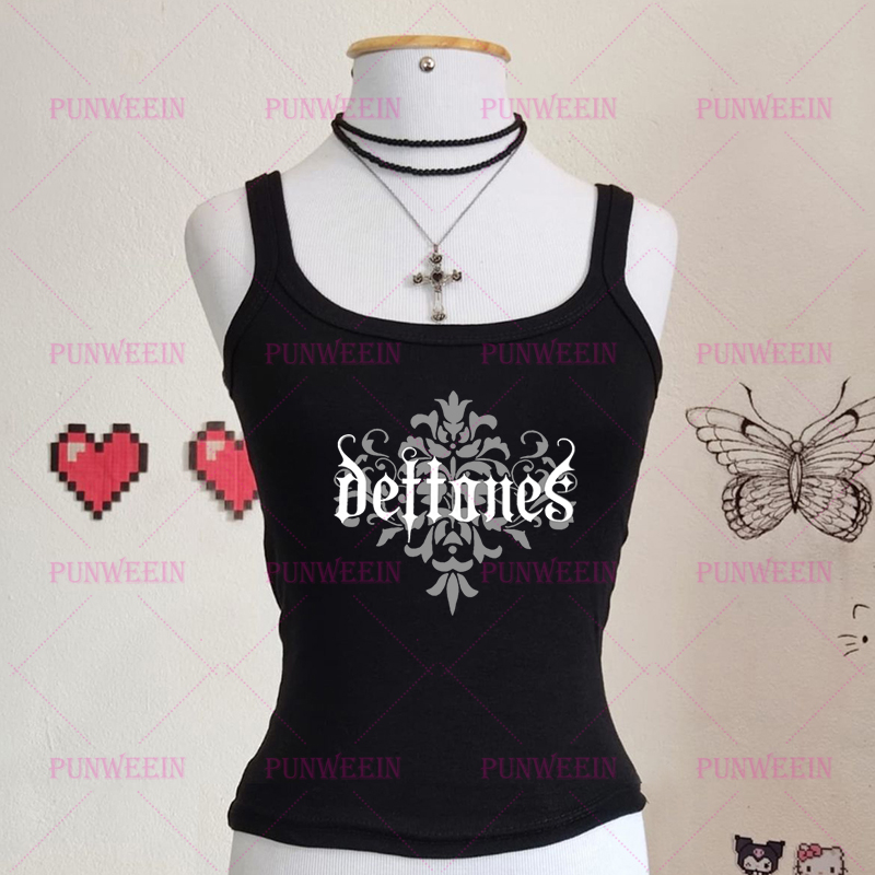 Aesthetic Streetwear Gothic Ha - Y2K Graphic Baby Tee Crop recension och pris