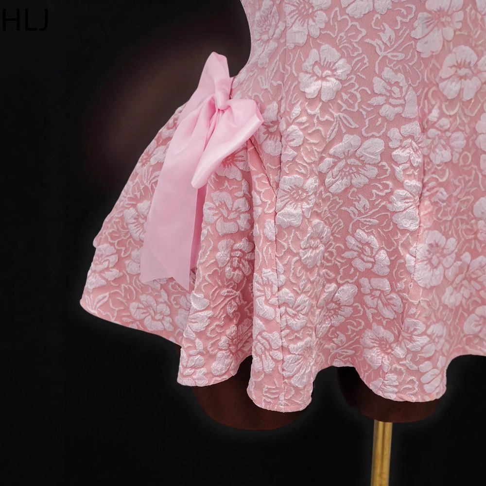 HLJ Y2K Sexy Jacquard Patchwor - Y2K Backless Halter Mini Dress recension och pris